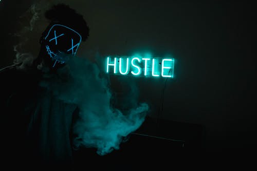 Hustle sign