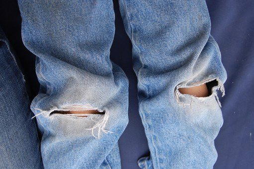 torn jeans no good for career fair