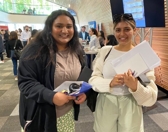 Law students at AUT career expo