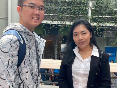 Business students at AUT career expo